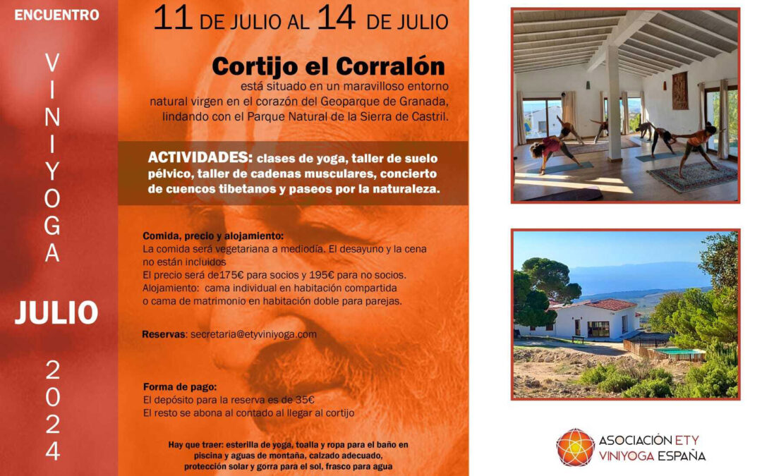 Encuentro Viniyoga Julio 2024